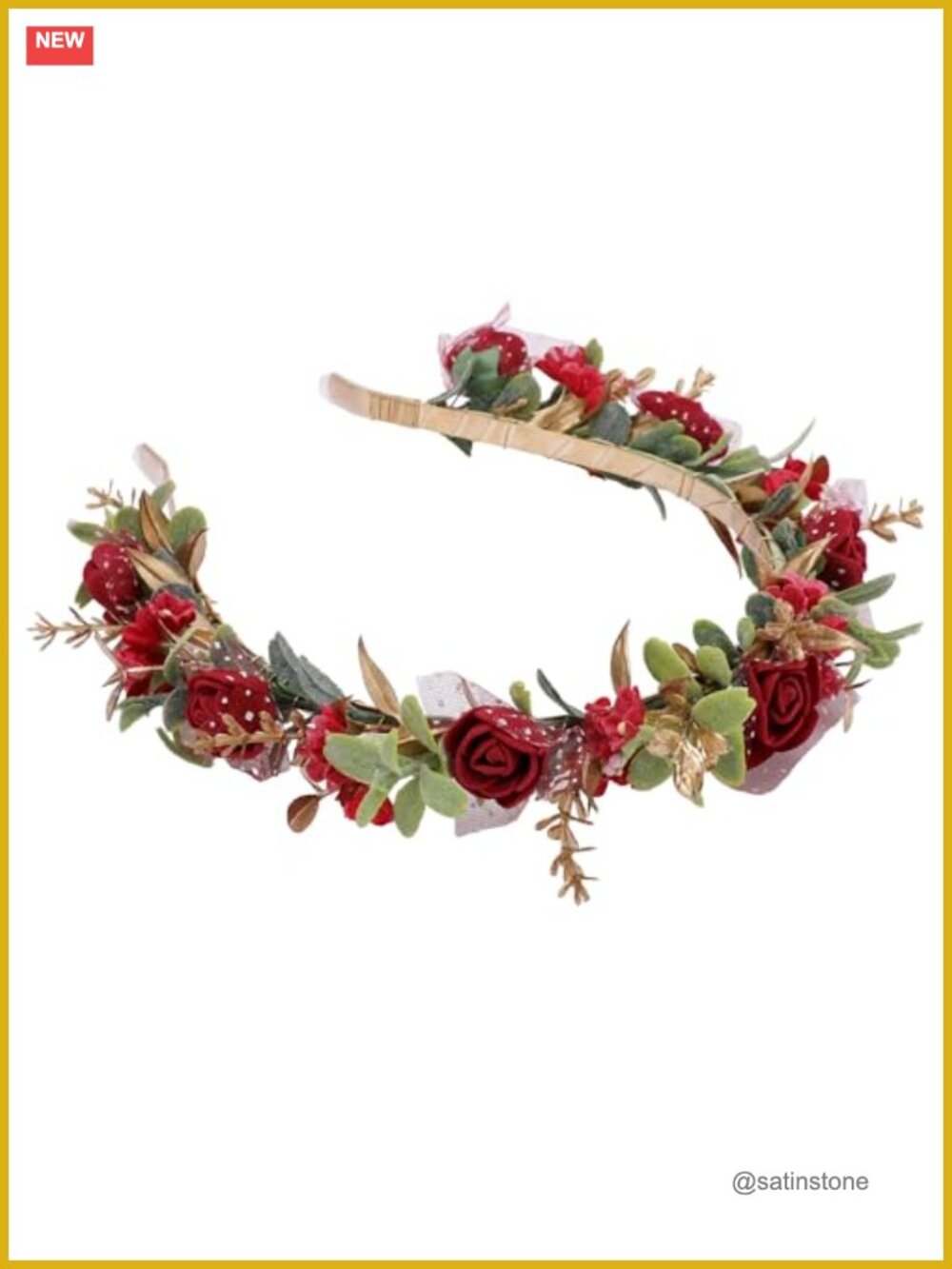 Handcrafted Fairy Flower Crown Headband Floral Headpiece for Wedding Party